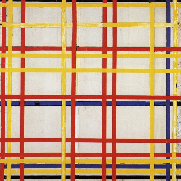 Imagen antes - Un cuadro de Mondrian ha estado colgado 75 a&ntilde;os al rev&eacute;s